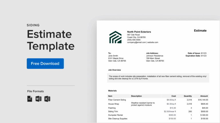 Lowes siding estimate
